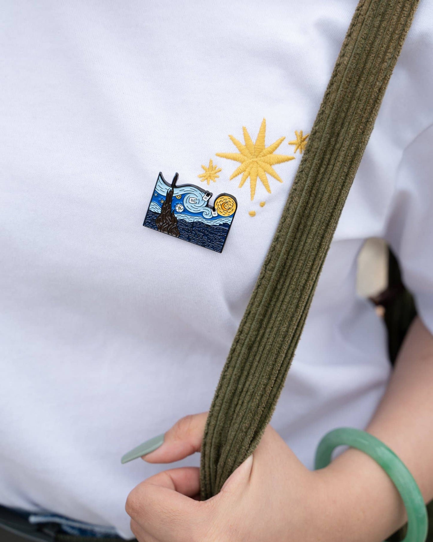 Gogh-ne With the Wind Enamel Pin