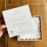 Stitch Your Cocktail Napkins - Cocktail Embroidery Kit