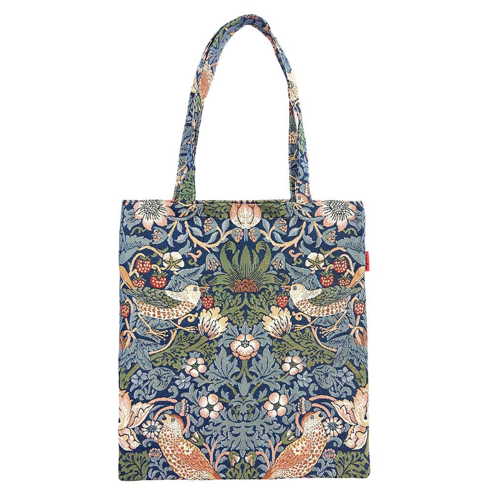 William Morris Strawberry Thief Blue Tote Bag
