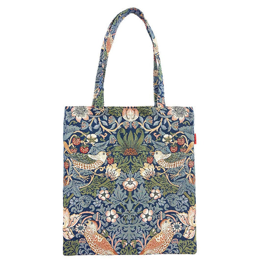 William Morris Strawberry Thief Blue Tote Bag
