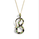 Bejewelled Snake Pendant