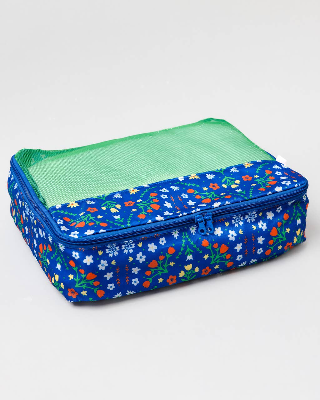Blue Scandinavian Floral Packing Cube Set