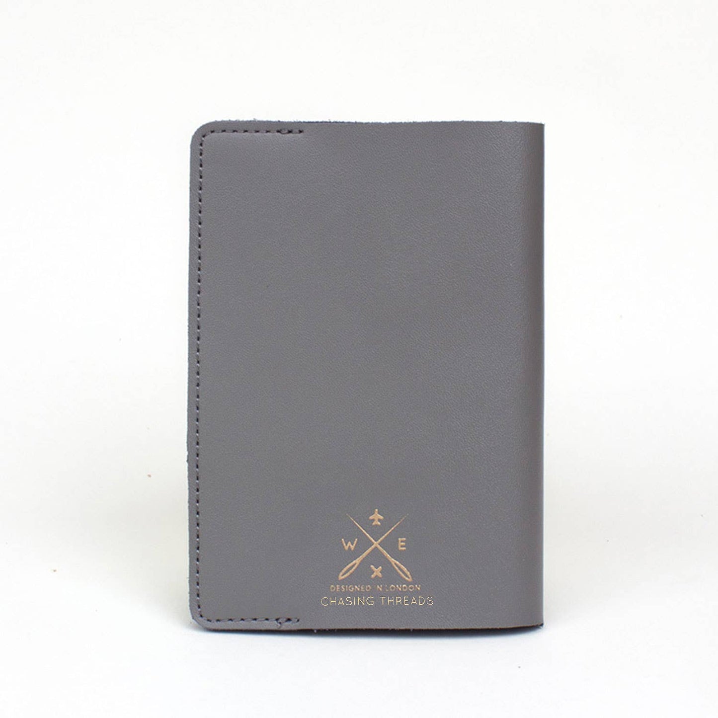 Stitch Where You've Been Passport Cover Kit - Grey Leather