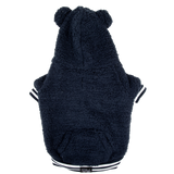 Navy Teddy Hoodie Dog Jumper