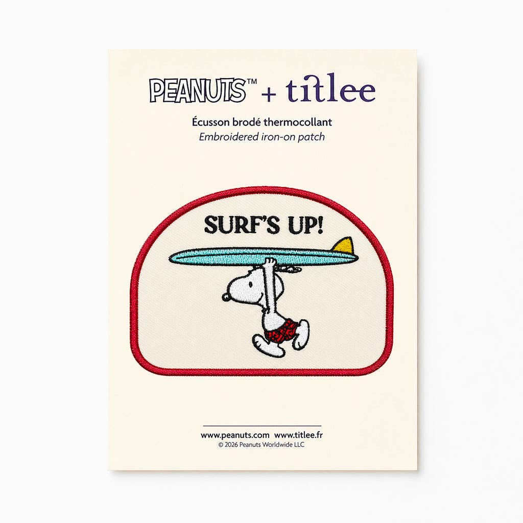 Peanuts Iron-On Embroidered Patch - Surf’s Up!