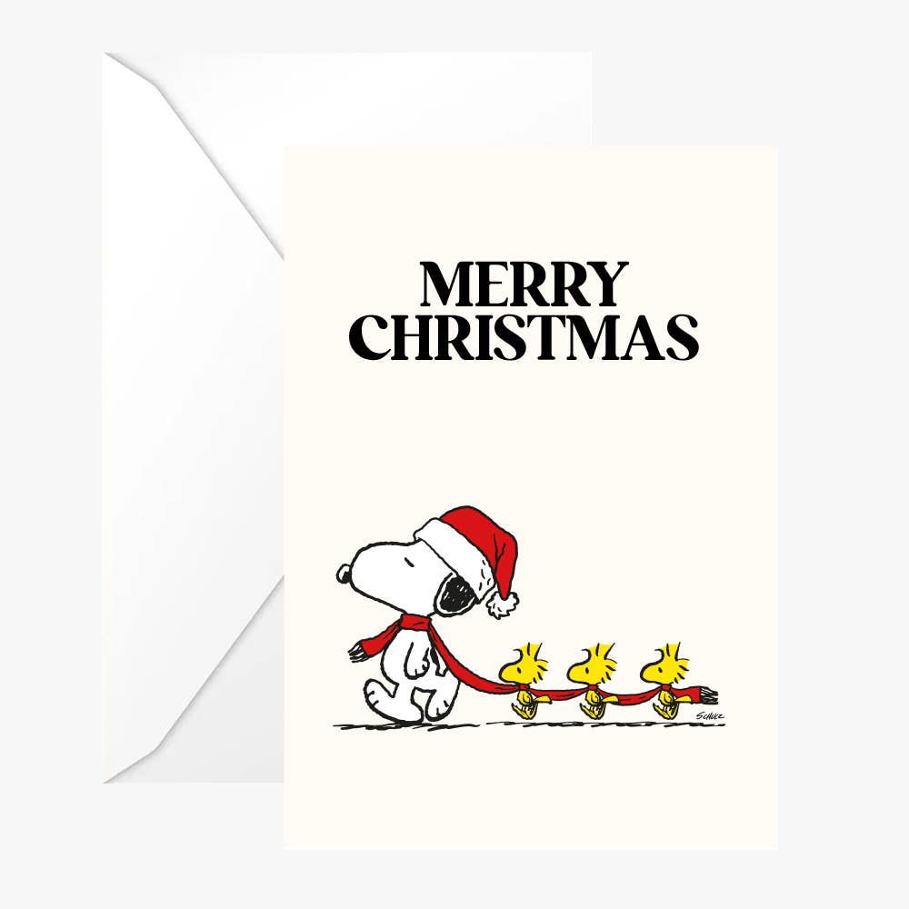 Peanuts Card - Merry Xmas