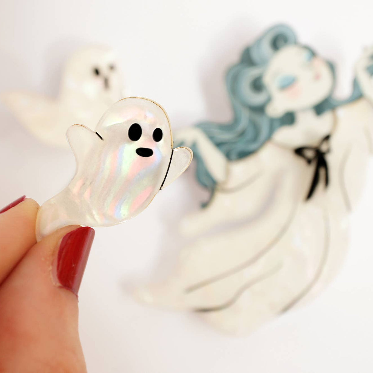Ghost Brooches (Set of 3)