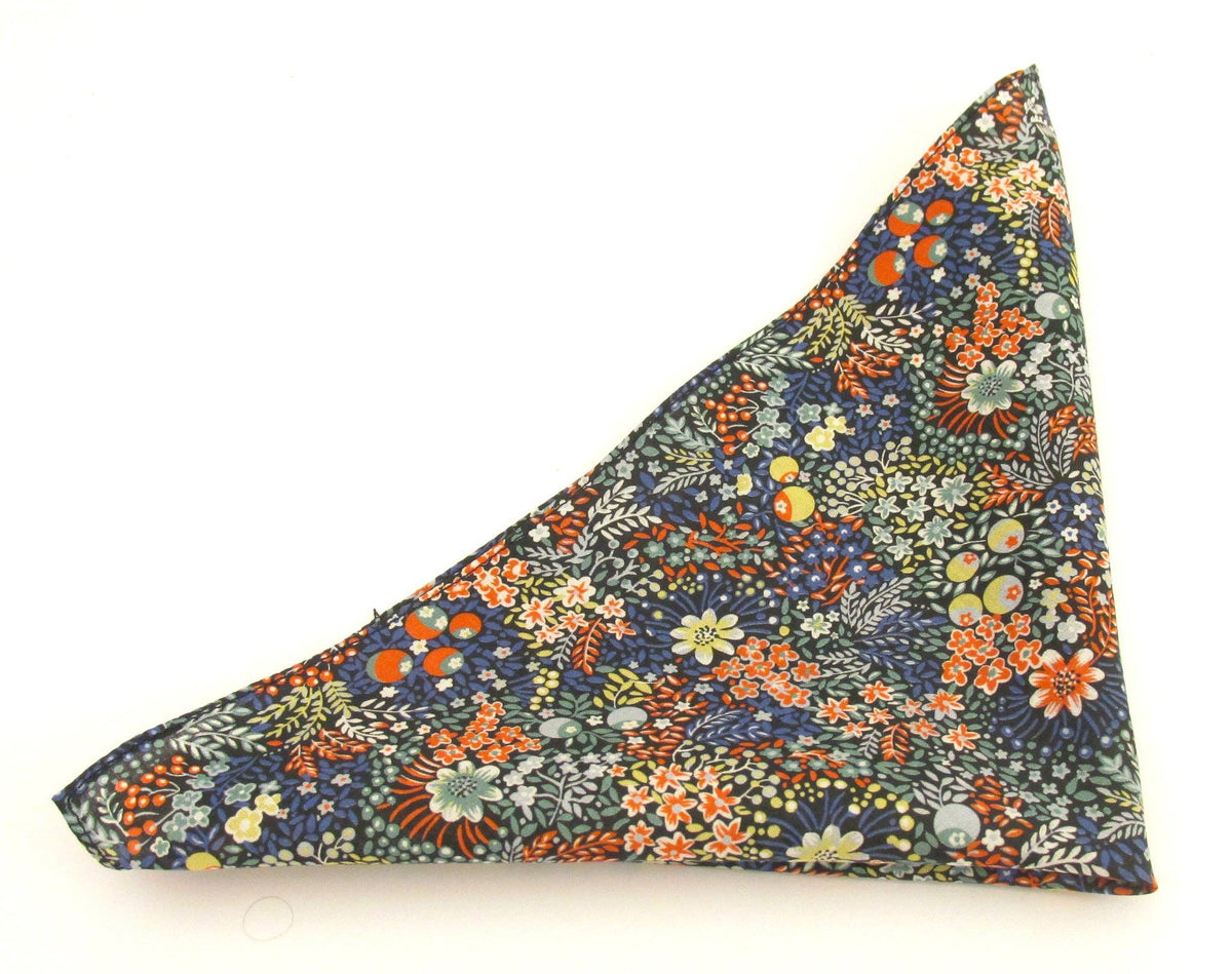 Elderberry Tana Lawn Cotton Pocket Square