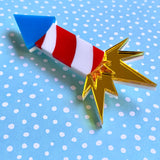 Firecracker Brooch