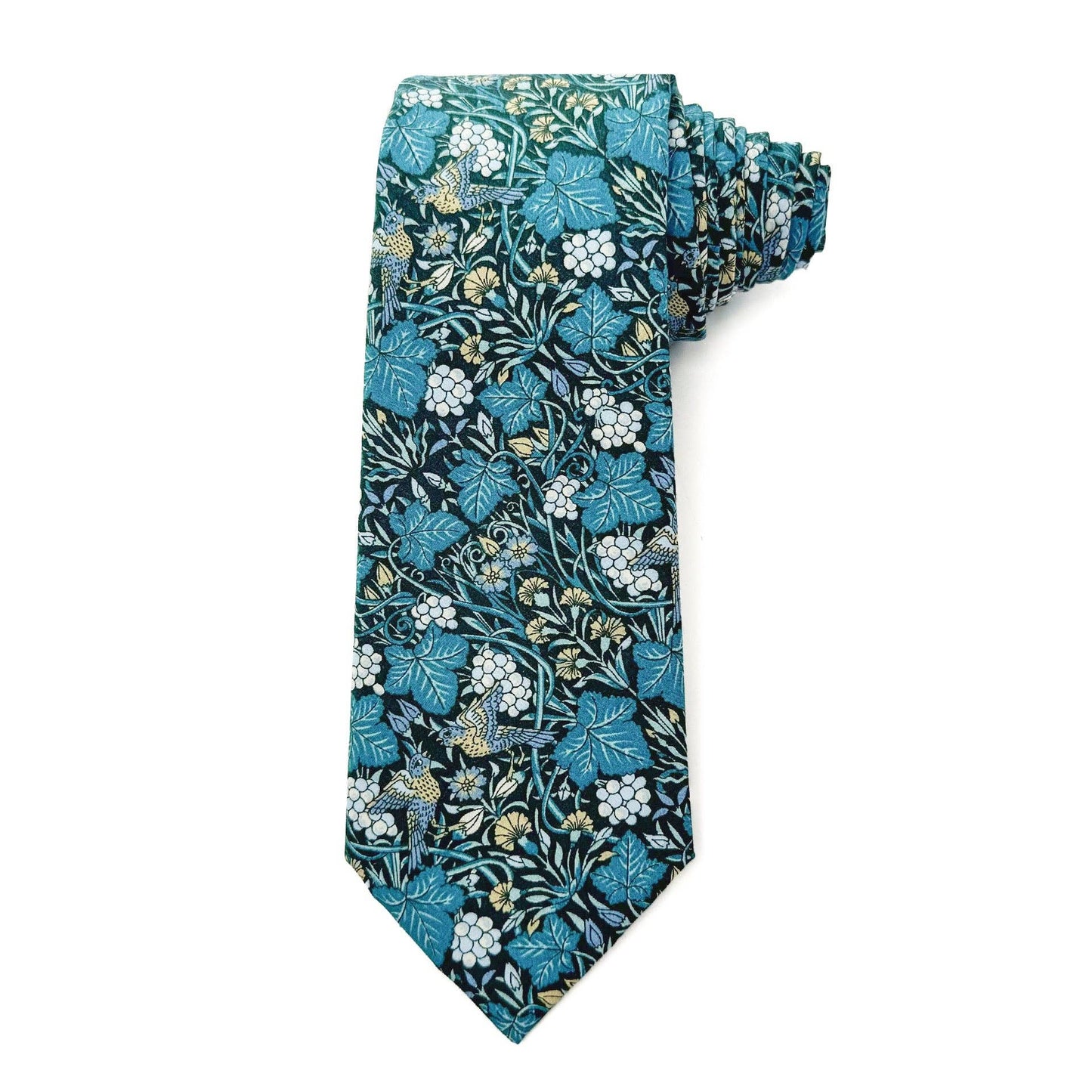 Vine Thief Blue Cotton Tie