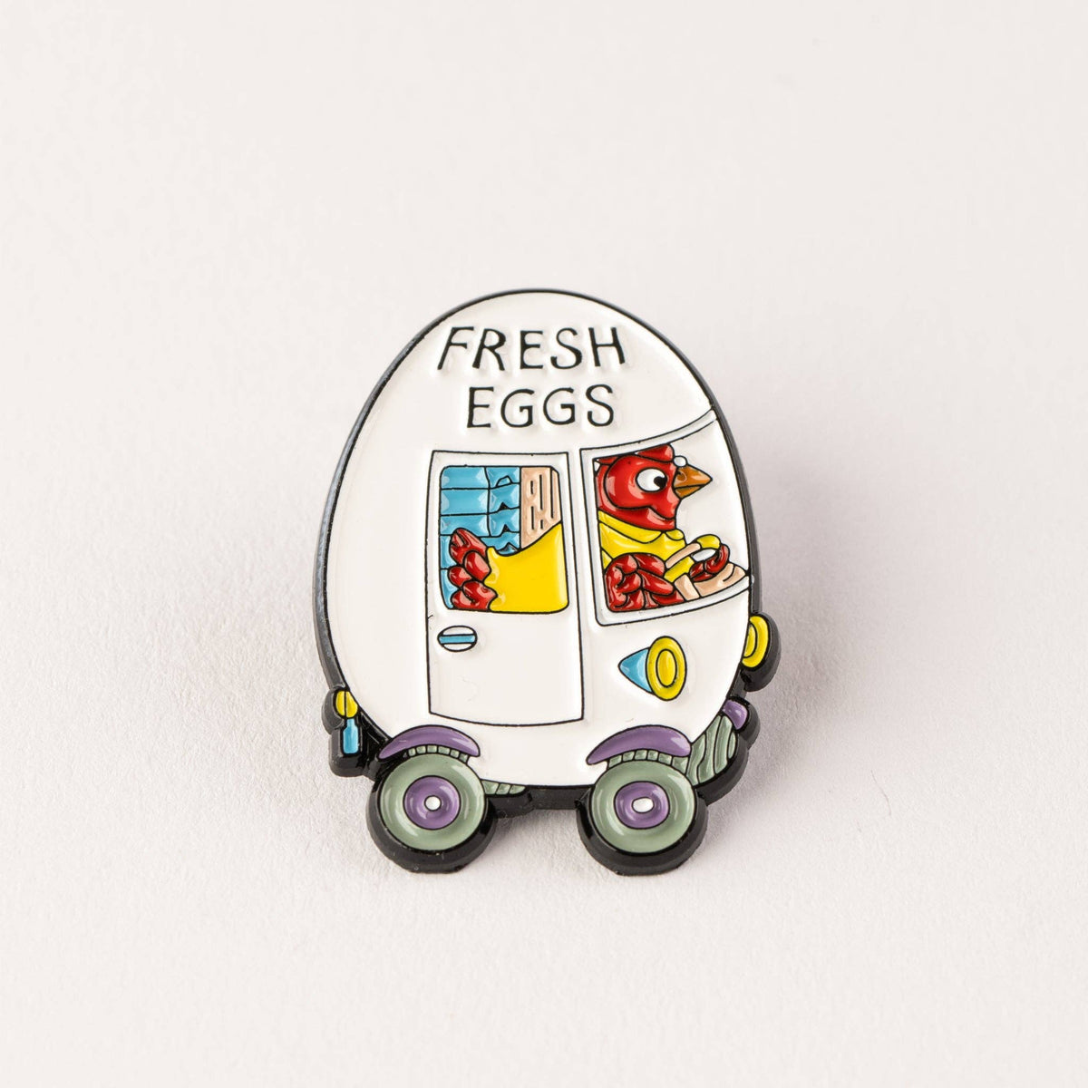 Richard Scarry Enamel Pin - Egg Van