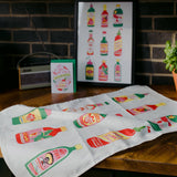 Hot Sauce Cotton Tea Towel