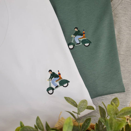 Vespa Embroidered Tee