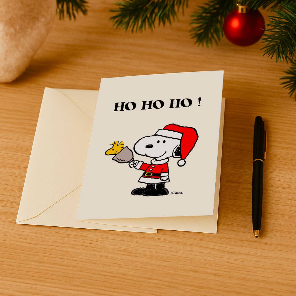 Peanuts Card - Ho Ho Ho
