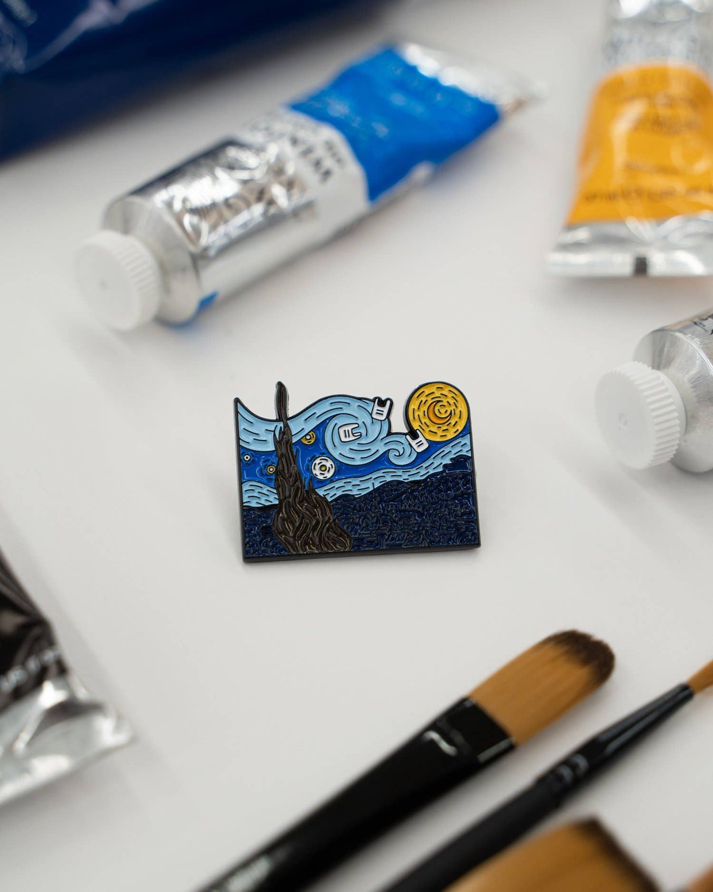 Gogh-ne With the Wind Enamel Pin