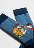 BeGarfield & Odie Blue Socks
