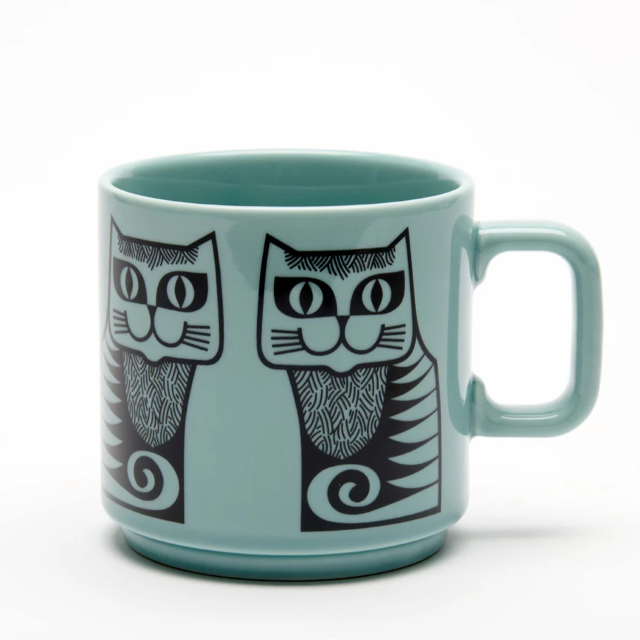 Hornsea Mug - Cat Teal