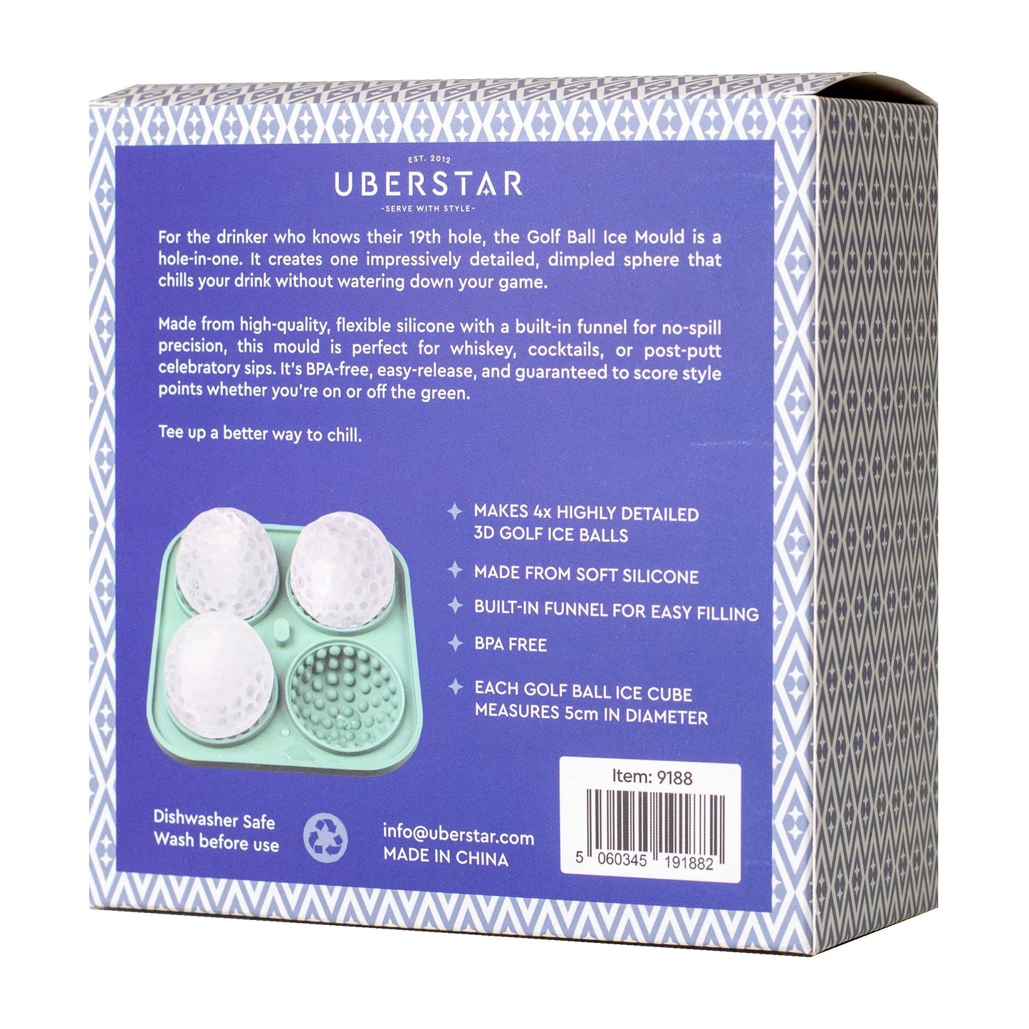 Golf Ball Silicone Ice Cube Tray