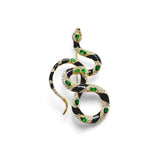 Bejewelled Snake Brooch
