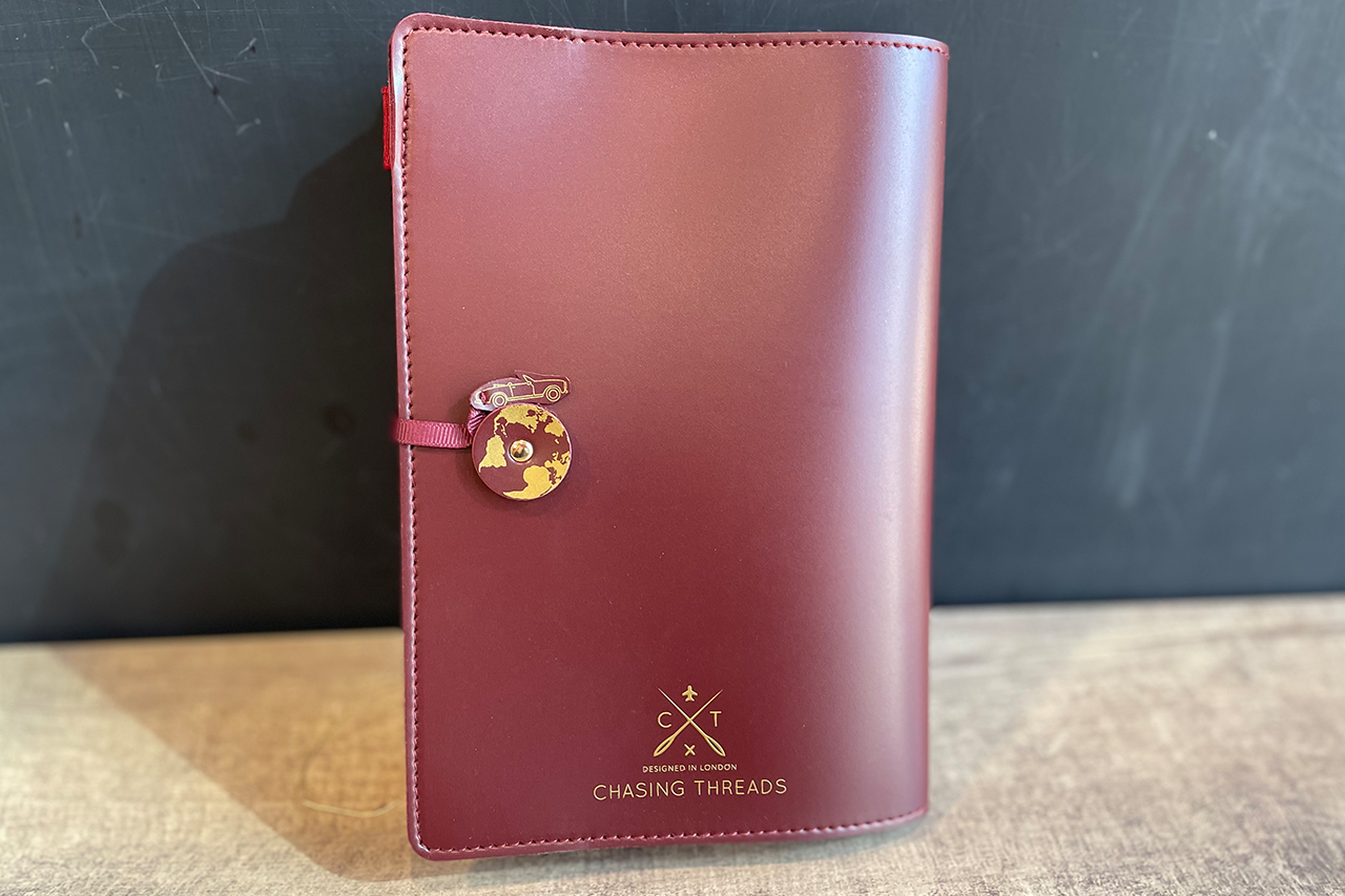 Stitch Your Travels - USA Edition Travel Notebook in Maroon