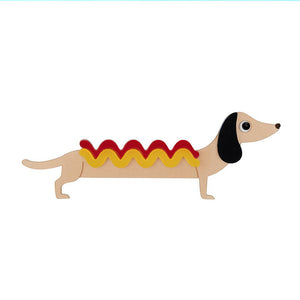 Sausage Dog Brooch