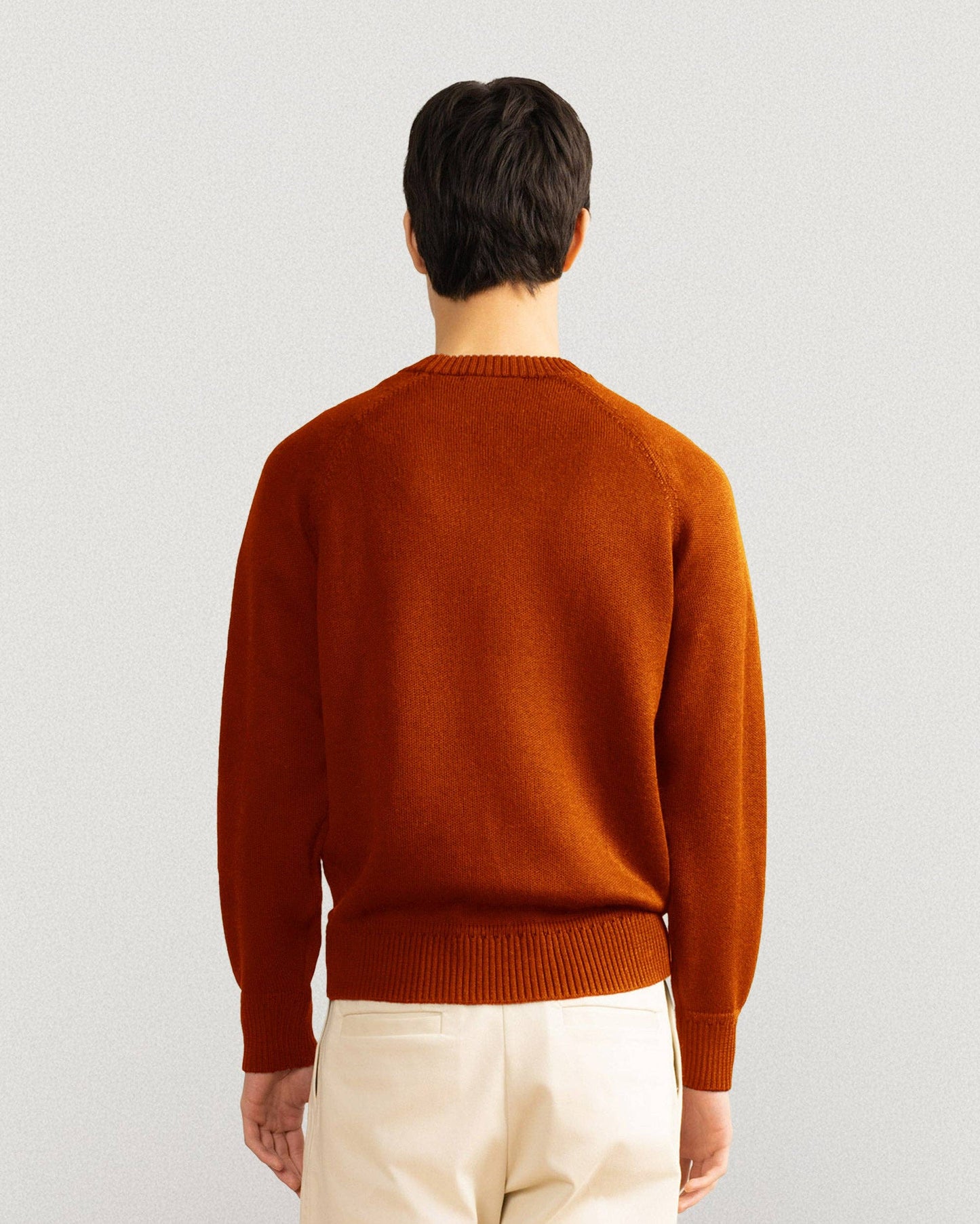 Australian Merino Wool Top Terracotta Smiley