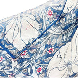 William Morris Pimpernel and Thyme Blue Pure Silk Scarf