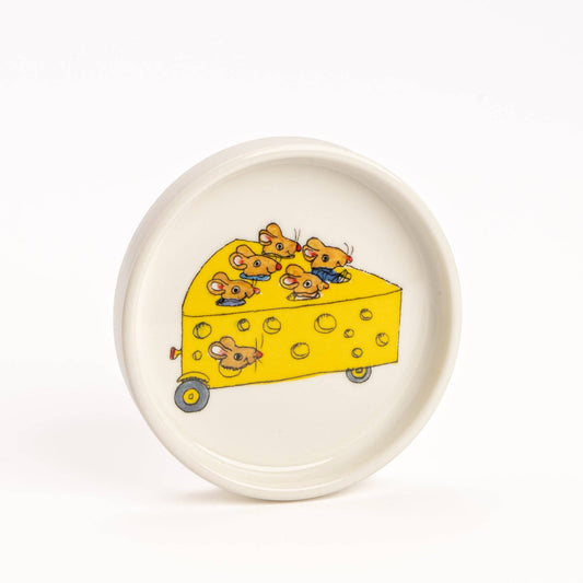 Richard Scarry Trinket Dish - Round - Cheese Car
