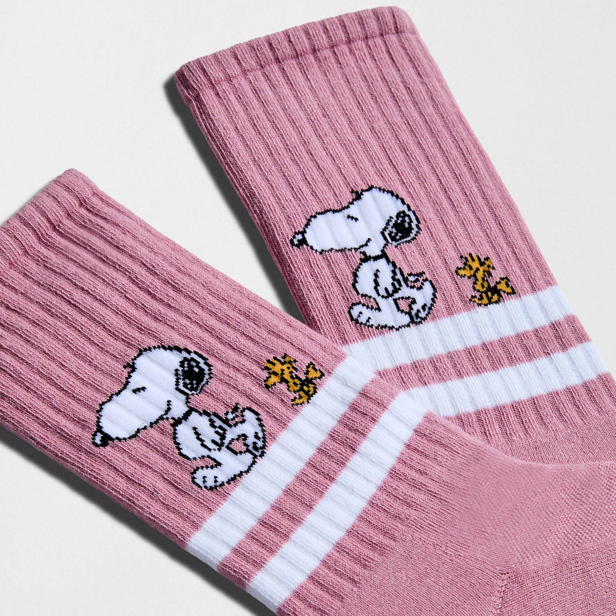 BeSnoopy Stripes Street Pink Socks