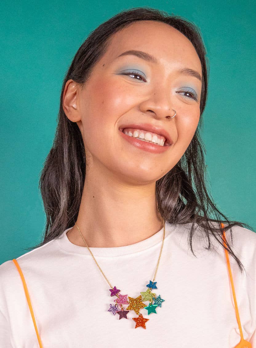 Super Star Necklace - Rainbow