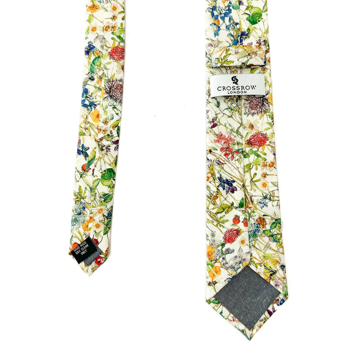 Wild Flowers Cream Cotton Tie