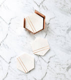 Copper and Marble Coasters