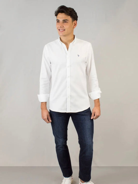 PATADEGAYO Oxford White LS Shirt