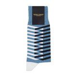 PEPER HAROW Blue Symmetry Socks