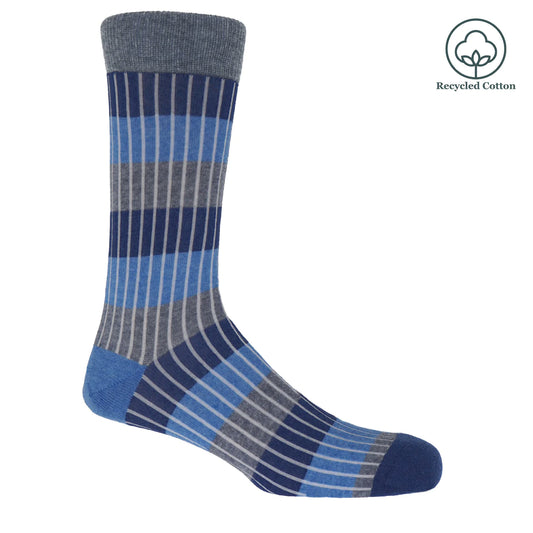 PEPER HAROW Blue Chord Socks
