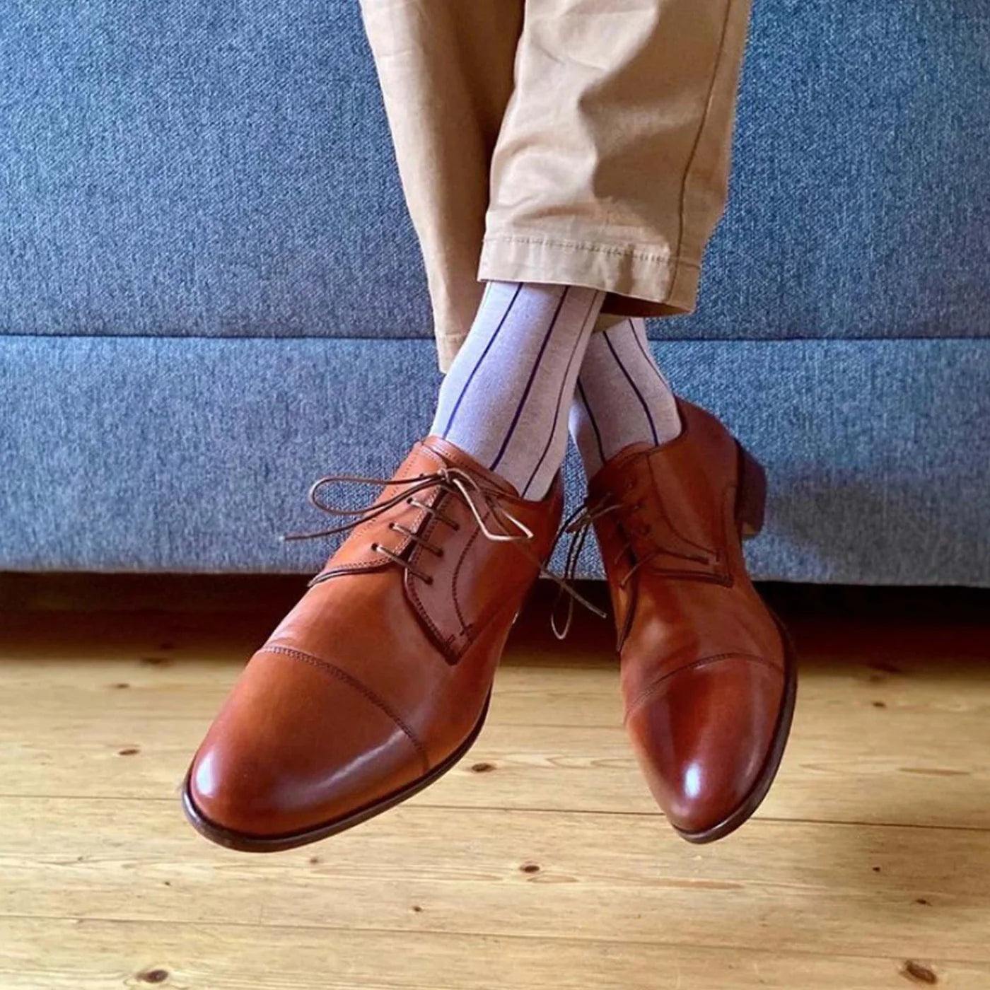 PEPER HAROW Pink Pin Stripe Socks