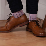 PEPER HAROW Pink Pin Stripe Socks