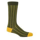 PEPER HAROW Green Pin Stripe Socks