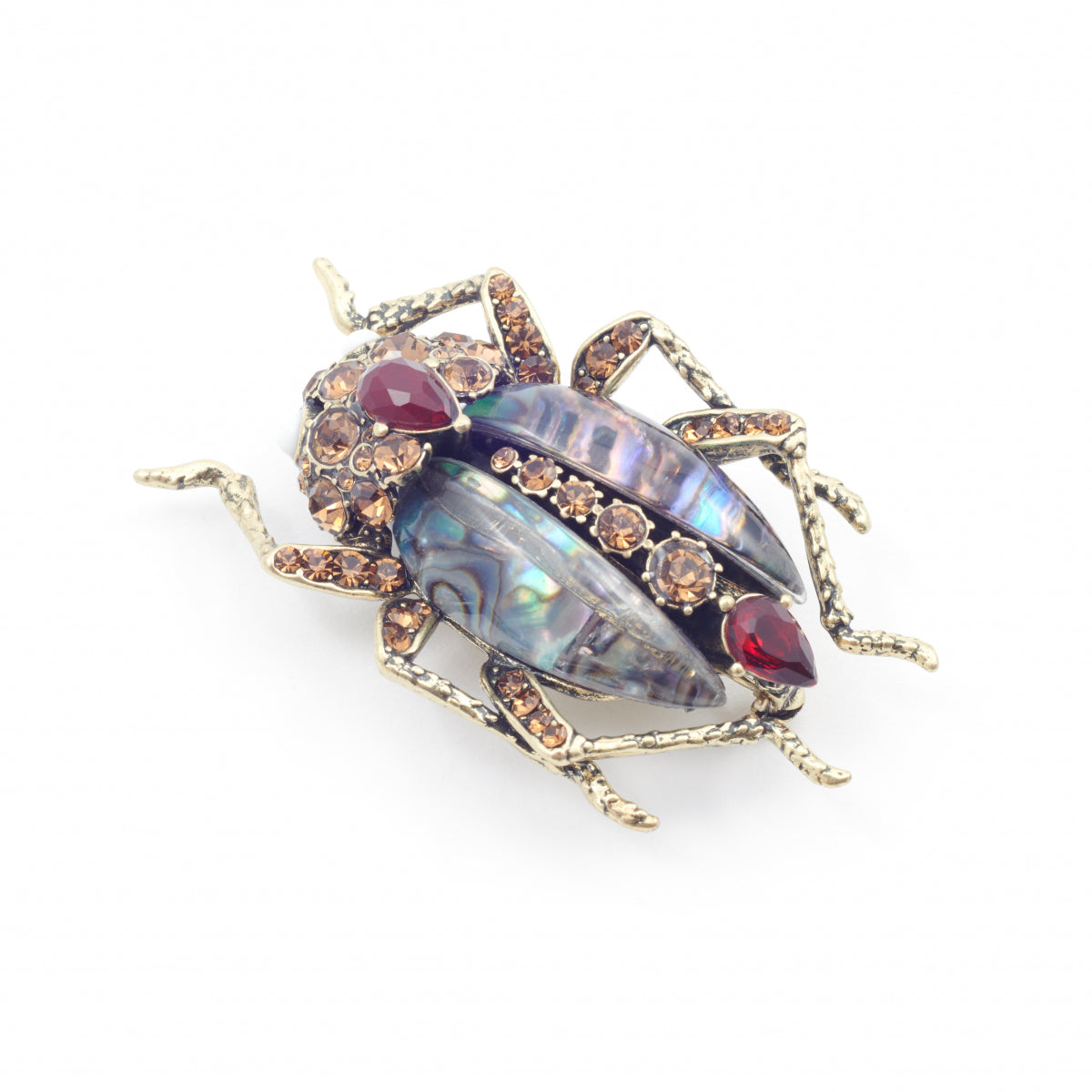 Bejewelled Beetle Statement Brooch