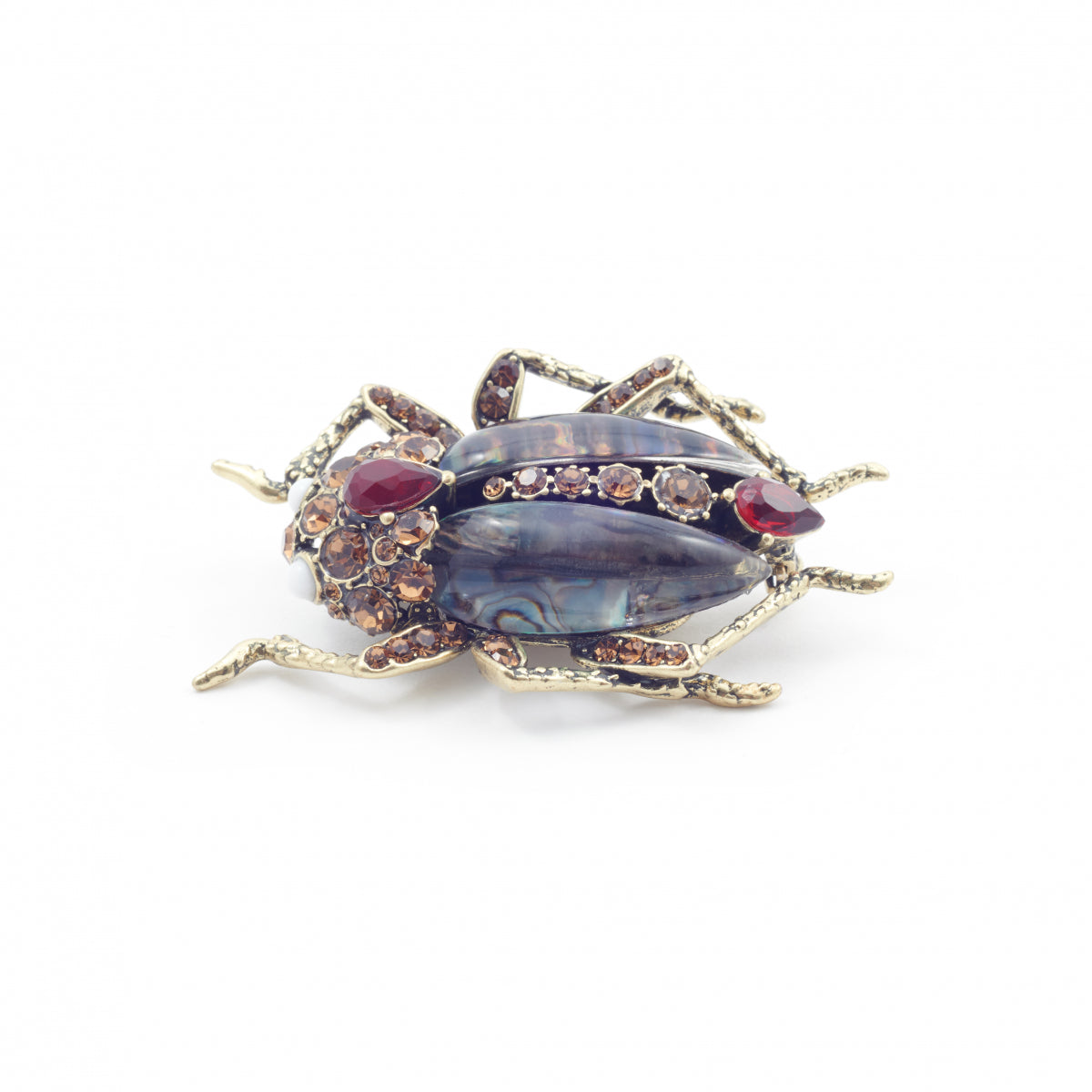 Bejewelled Beetle Statement Brooch