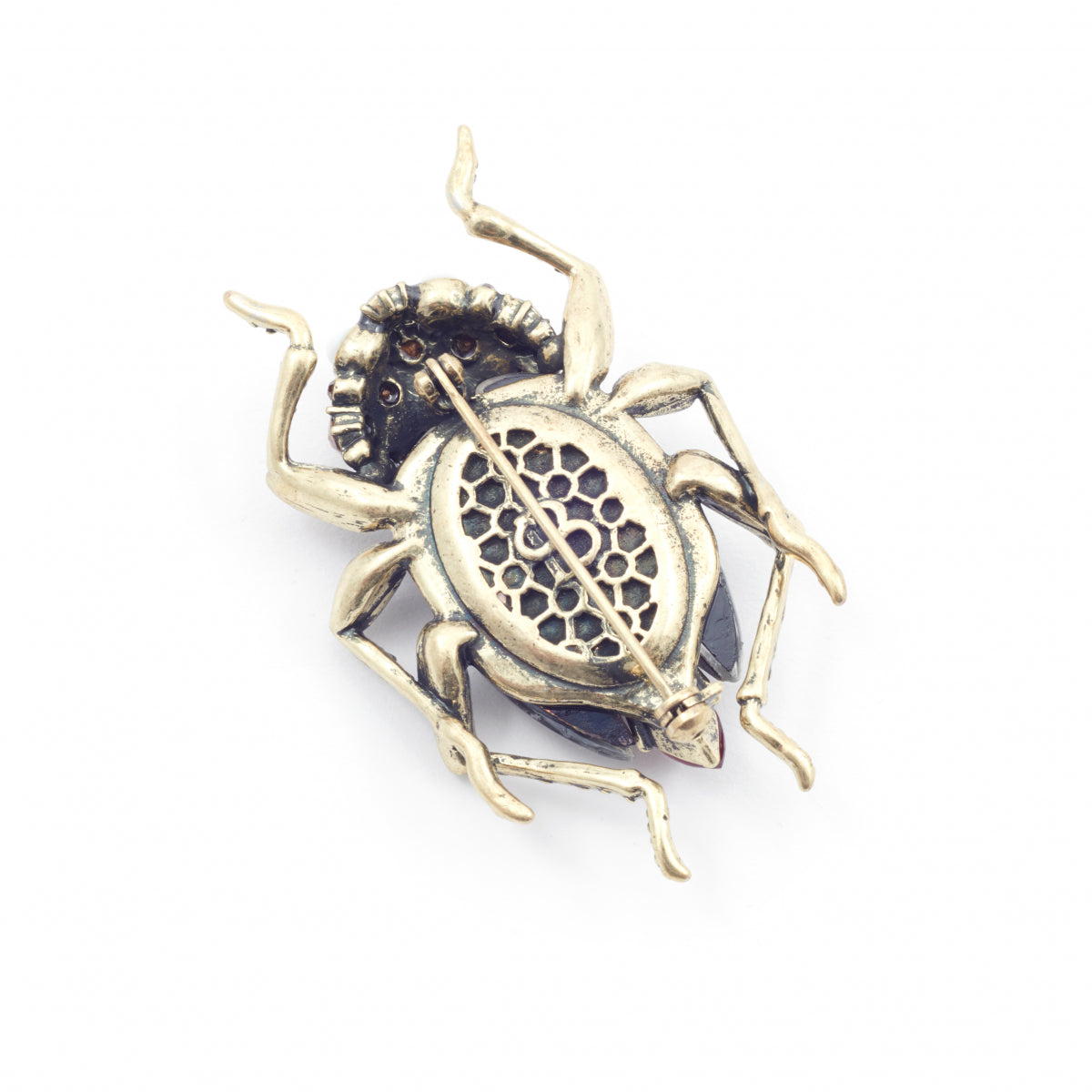 Bejewelled Beetle Statement Brooch