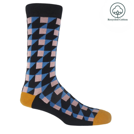 PEPER HAROW Black Dimensional Socks