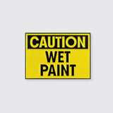 Caution Wet Paint Enamel Pin