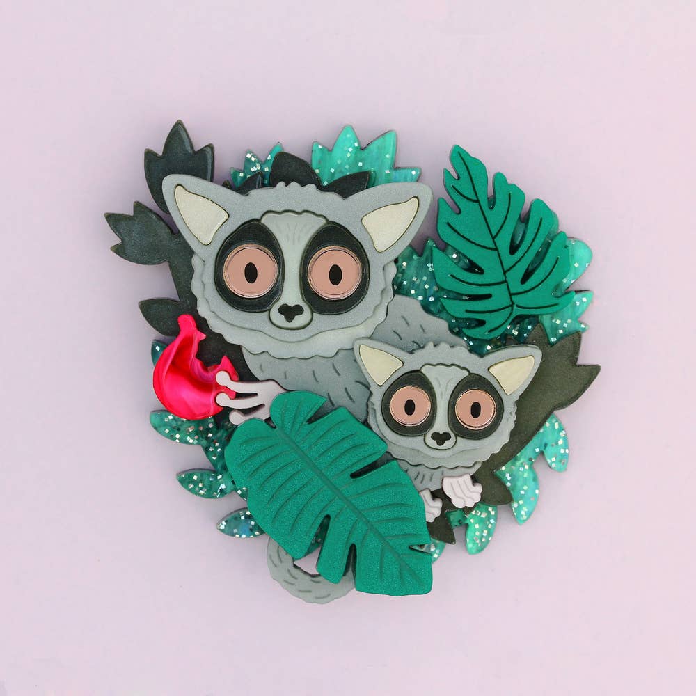 Bushbaby Duo Brooch