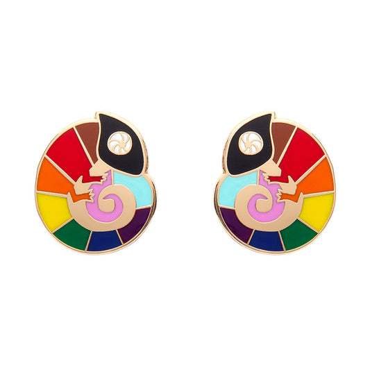 Carmel's Colourful Enamel Stud Earrings