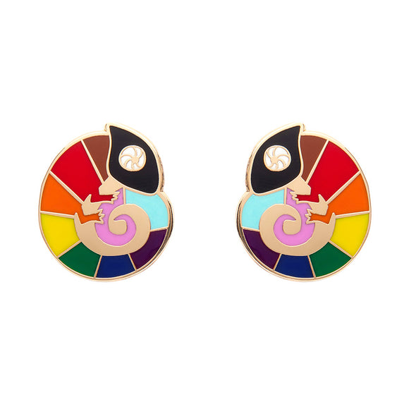Carmel's Colourful Enamel Stud Earrings