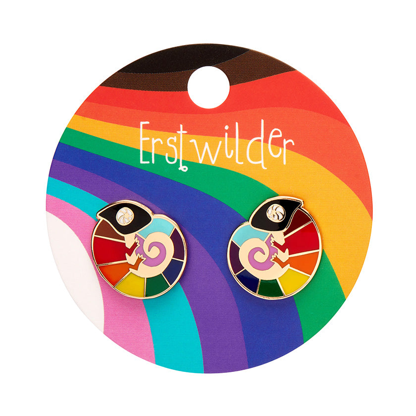 Carmel's Colourful Enamel Stud Earrings