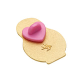 Enamel Pin Rubber Heart Locking Clasp 10-Pack-Pink
