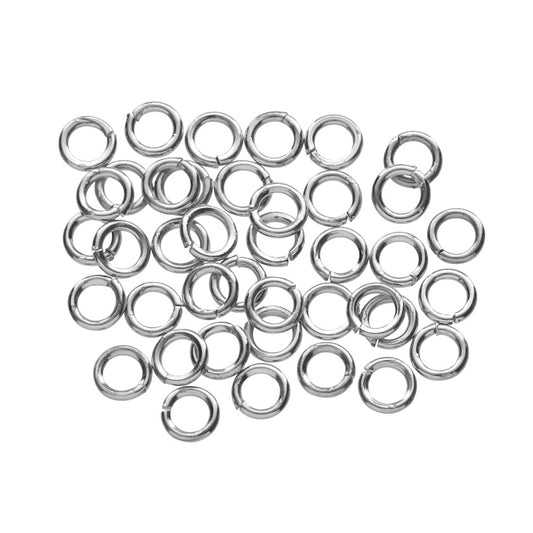 Jump Ring Pack (4mm) - 40 Piece (Silver)