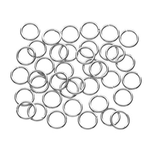Jump Ring Pack  (7mm) - 40 Piece (Silver)